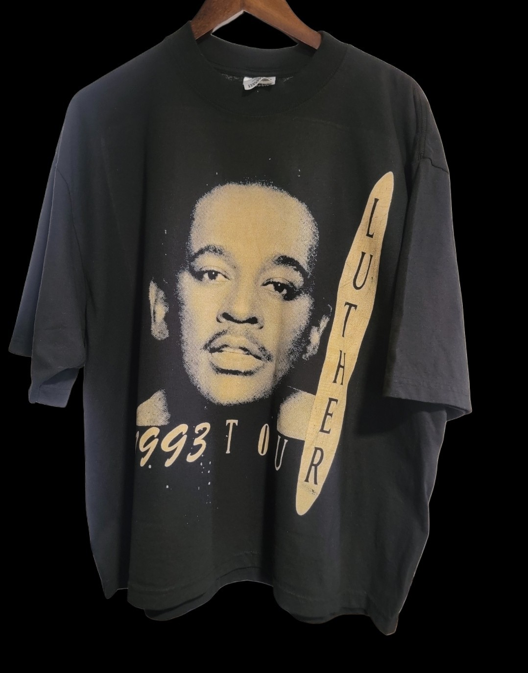 LUTHER VANDROSS ENVOGUE 1993 TOUR On SHAKA HEAVYWEIGHT GARMET SHIRT \