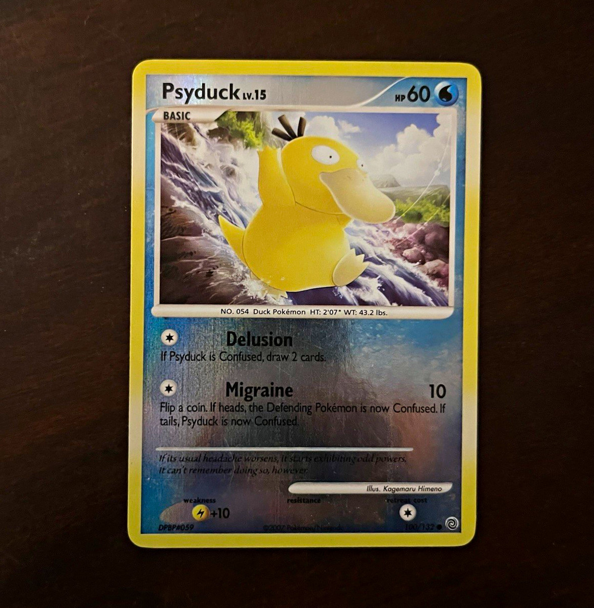 Pokémon Psyduck 100/132 Secret Wonders Reverse Holo Common 60 HP Basic Eng