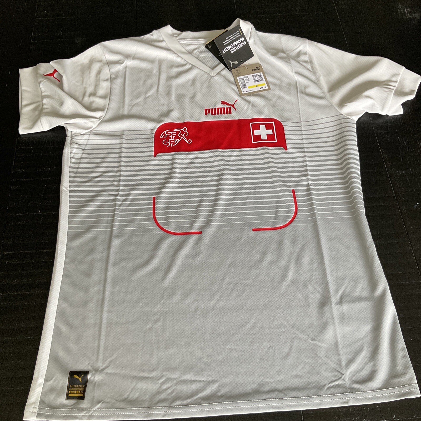PUMA Switzerland National Team 2022/23 Away Replica Jersey White MENS nwt Size M