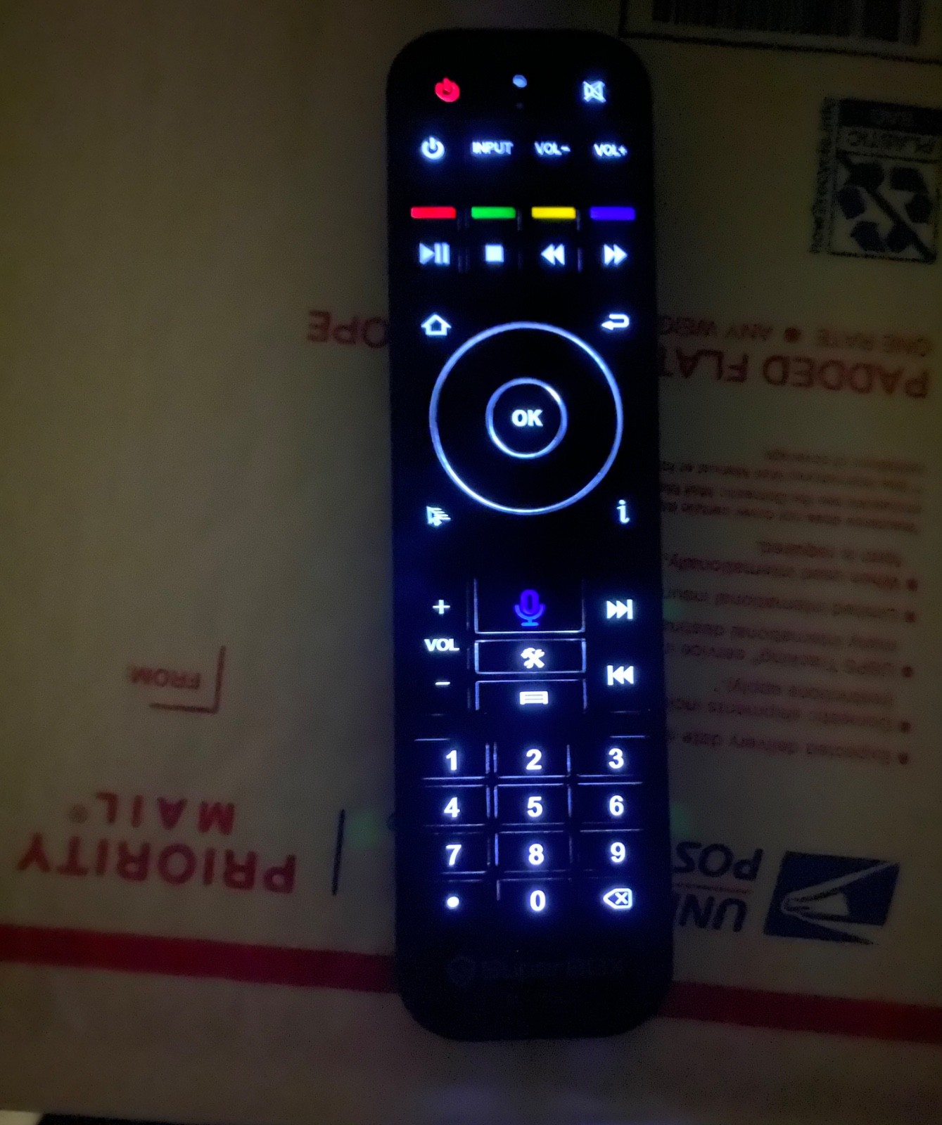Genuine Superbox RC-200L BACKLIT Remote - Voice Command - Bluetooth - S5 S6 S7