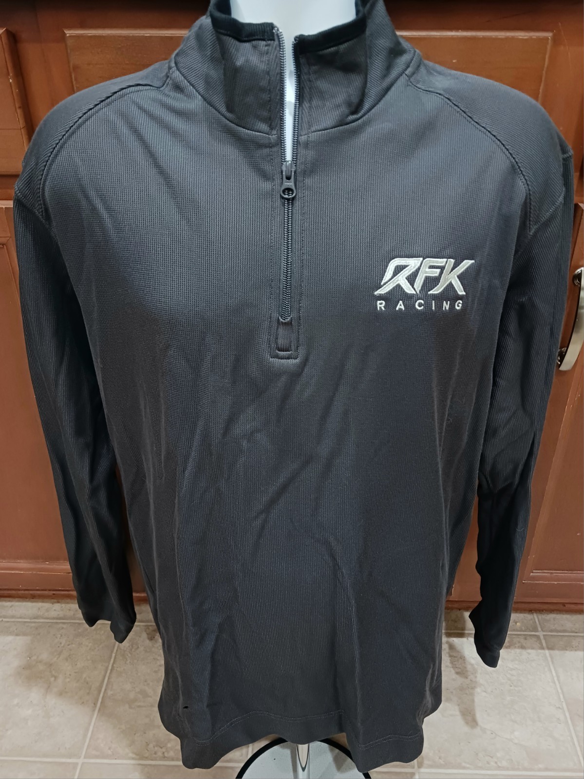 RFK Racing Large Team Issued 1/4 Zip Pullover Shirt NASCAR Buescher Preece BradK