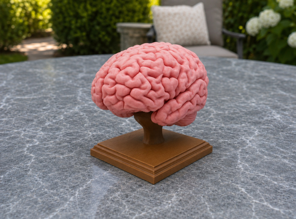 1:1 Scale Human Brain Model from MRI Scan - A+ Quality Anatomical Replica Model