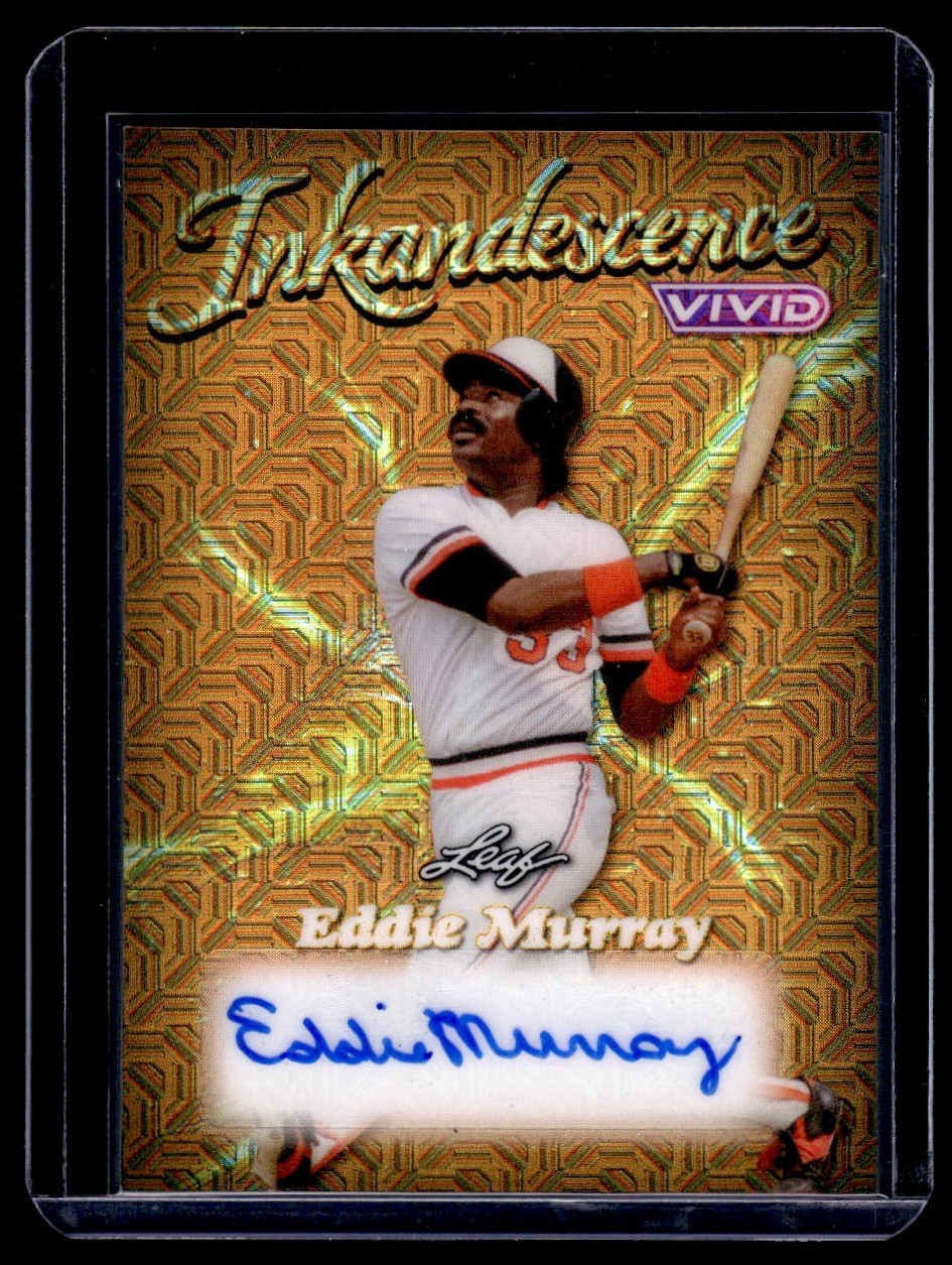 EDDIE MURRAY 2026 Leaf Vivid /5 Inkandescence MOJO SP Auto #I-EM1 Orioles