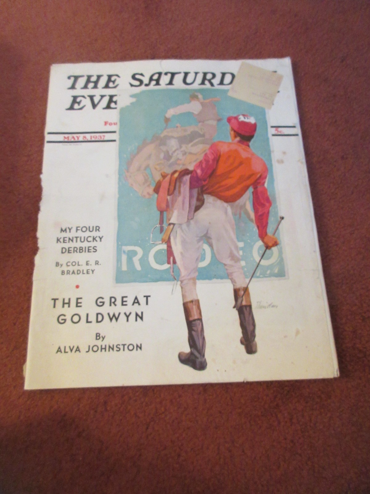 Vintage Saturday Evening Post Magazine - May 8, 1937