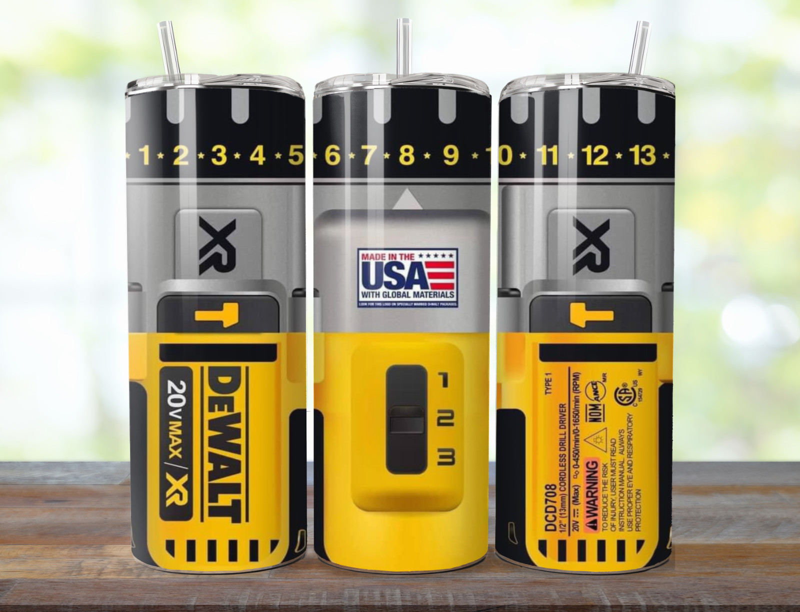 DeWALT 20V Max Power Drill Mechanic 20oz Tumbler Cup