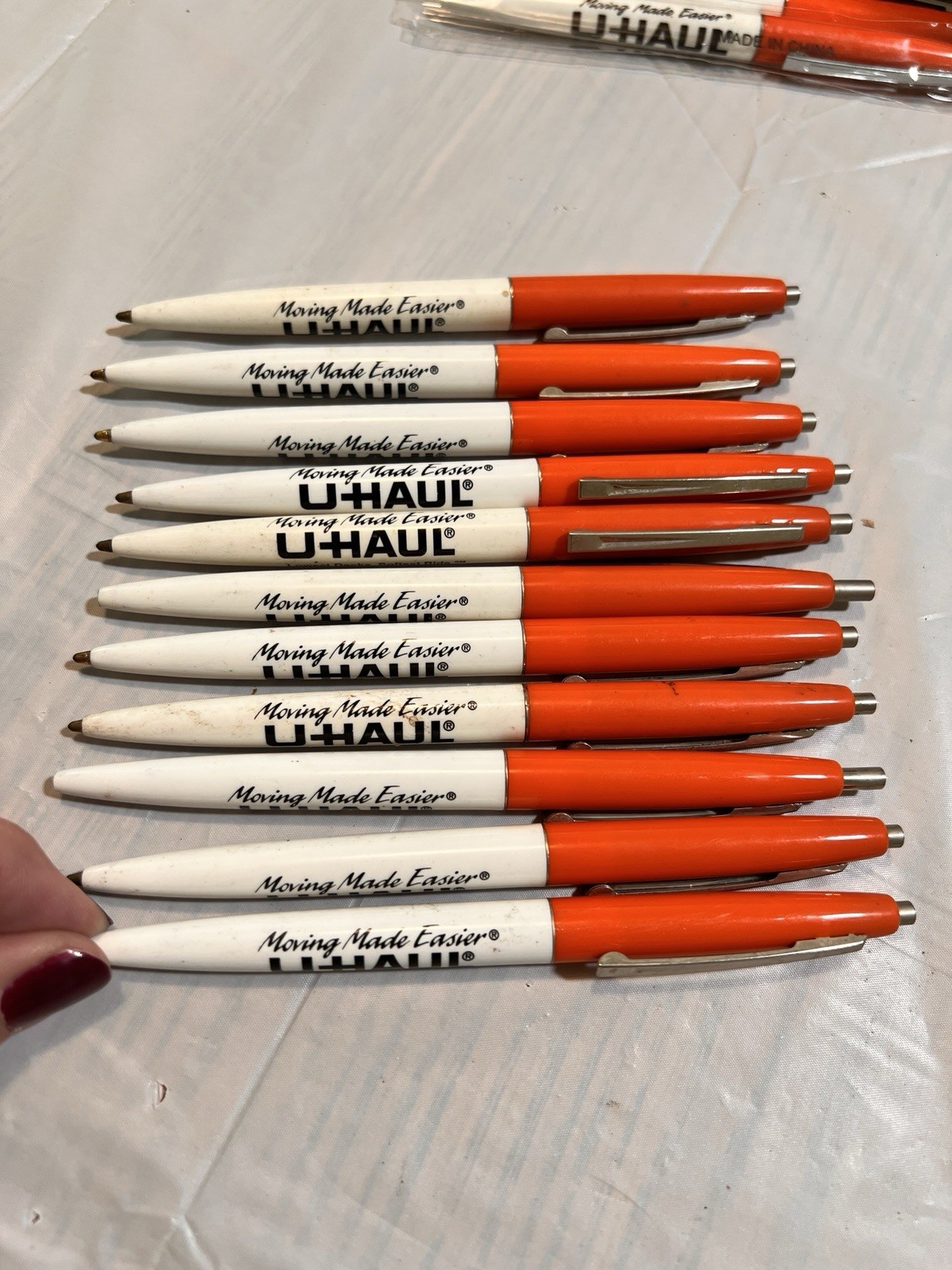 VINTAGE LOT OF U-HAUL MOVING MADE EASIER ADVERTISING BALL POINT INK PEN