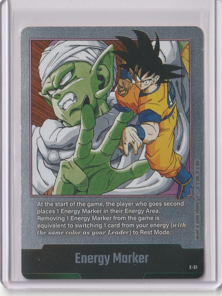 2025 Dragon Ball Super Fusion World SB01 Energy Marker Silver E-51