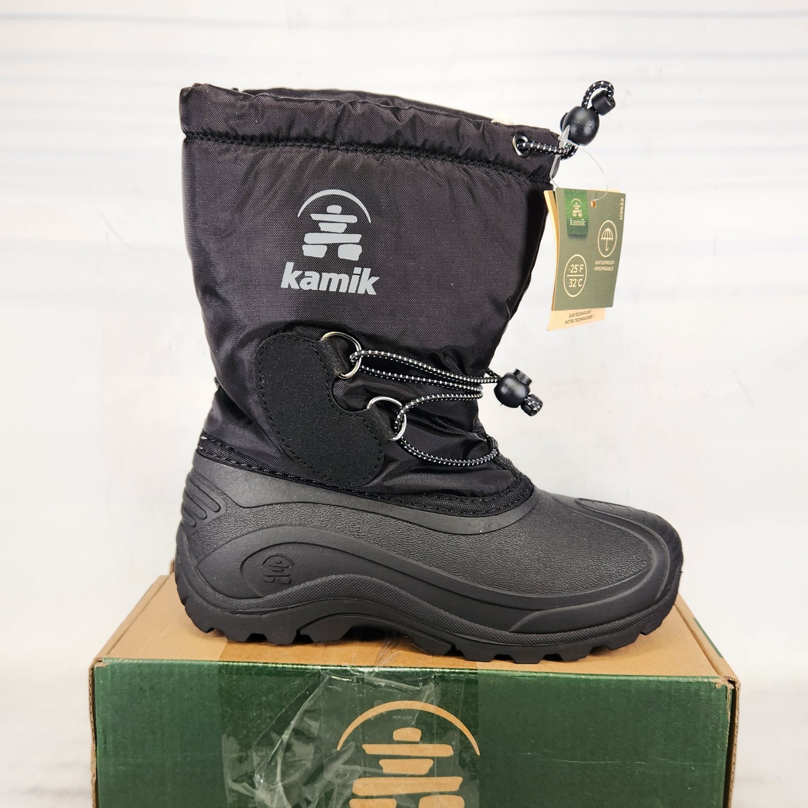2 BIG KIDS - Kamik North Pole WATERPROOF INSULATED Snow Boots - Black 2 BIG KIDS - Kamik North Pole WATERPROOF INSULATED Snow Boots - Black