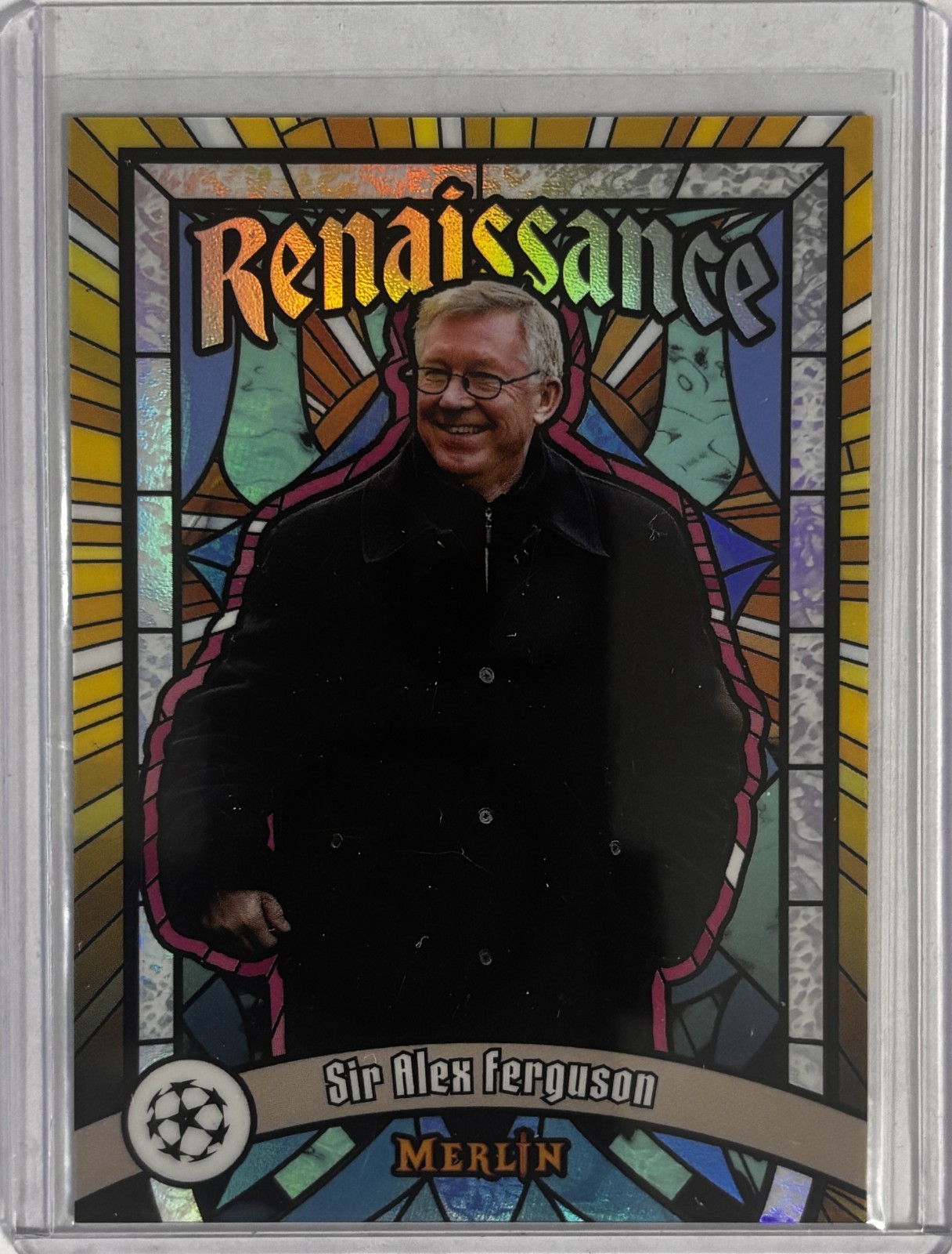 2024-25 Topps Chrome Merlin Sir Alex Ferguson Renaissance #R-7 Manchester United