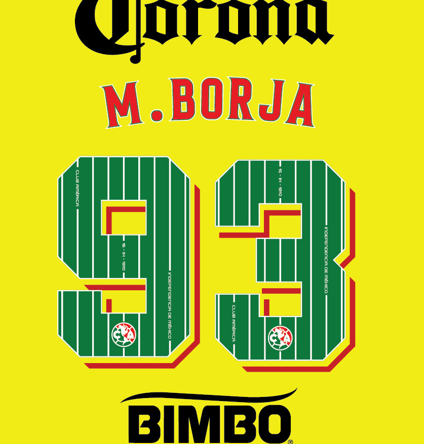 Club America 2026-2027 Mes Patrio Nameset Any Name/Any Number READ DESCRIPTION B