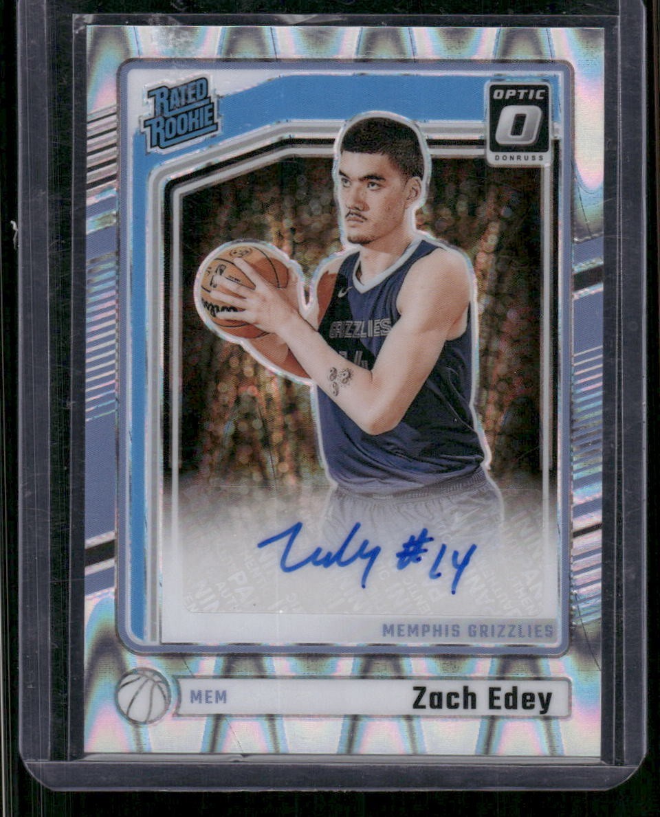 2024-25 Panini Optic Zach Edey Rookie Auto #319