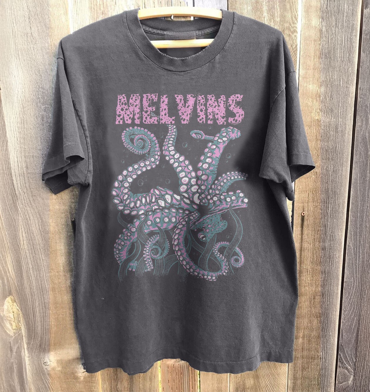 Melvins Octopus Tour 2016 Unisex Charcoal Cotton T-shirt S-5XL