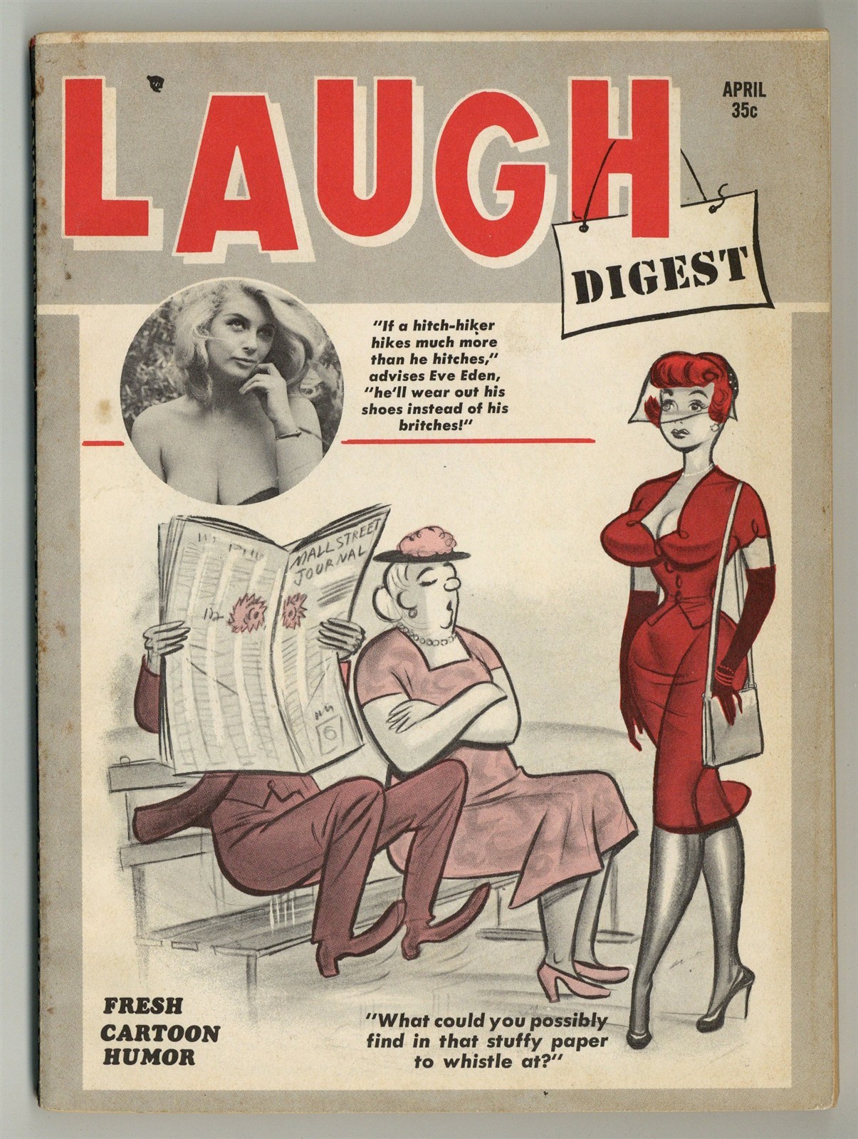Laugh Digest 1962 Eve Eden, Pat Hutton Cartoon Comics Humorama Magazine M39441