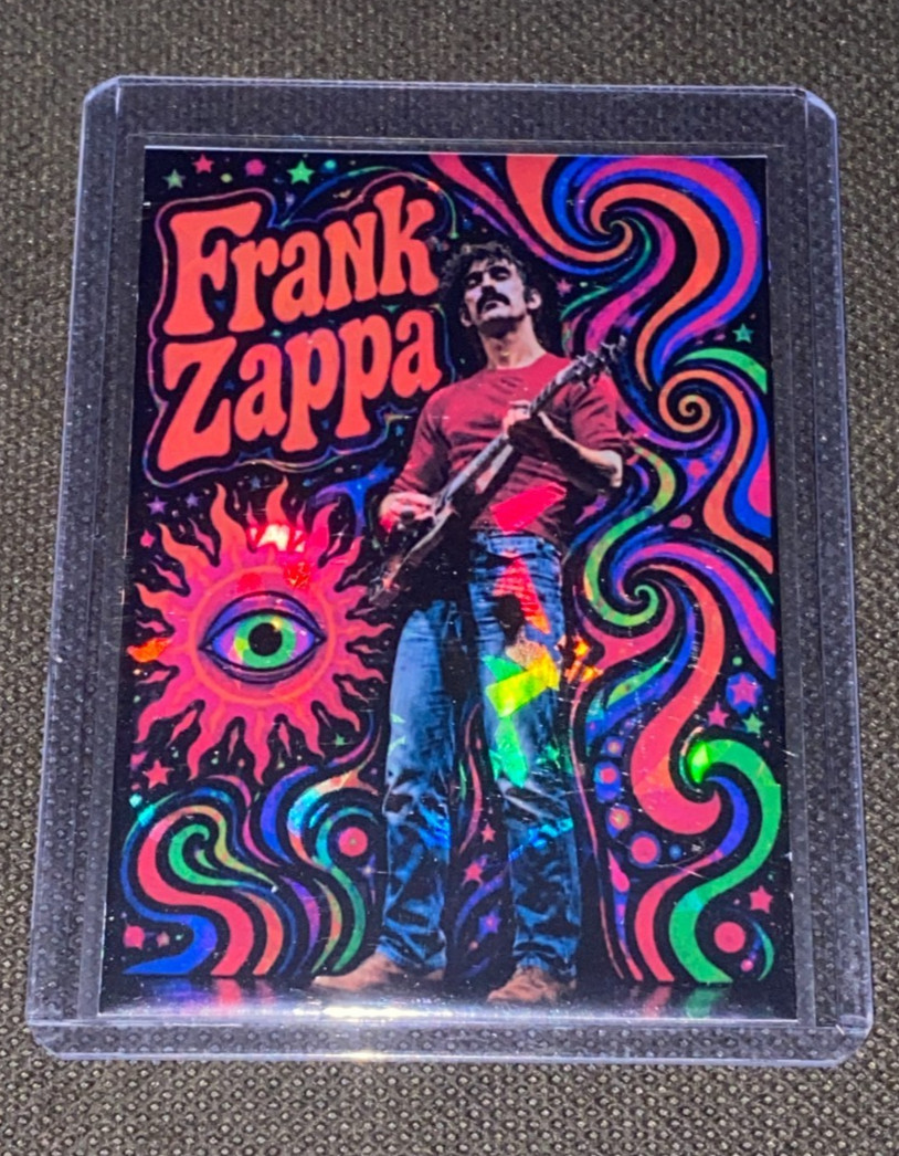 Frank Zappa Psychedelic Custom Holofoil Refractor Card Frank Zappa Psychedelic Custom Holofoil Refractor Card