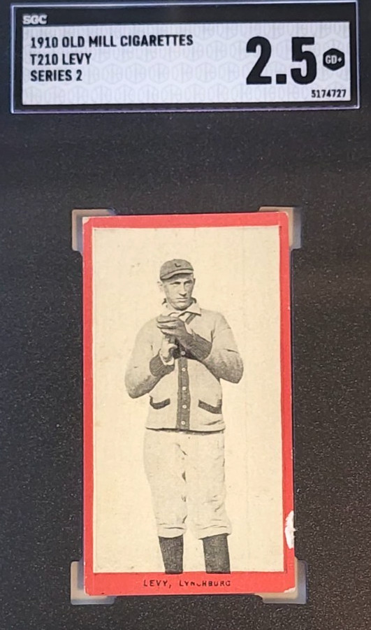 1910 T210 OLD MILL LEVY SERIES 2 SGC 2.5 GOOD+