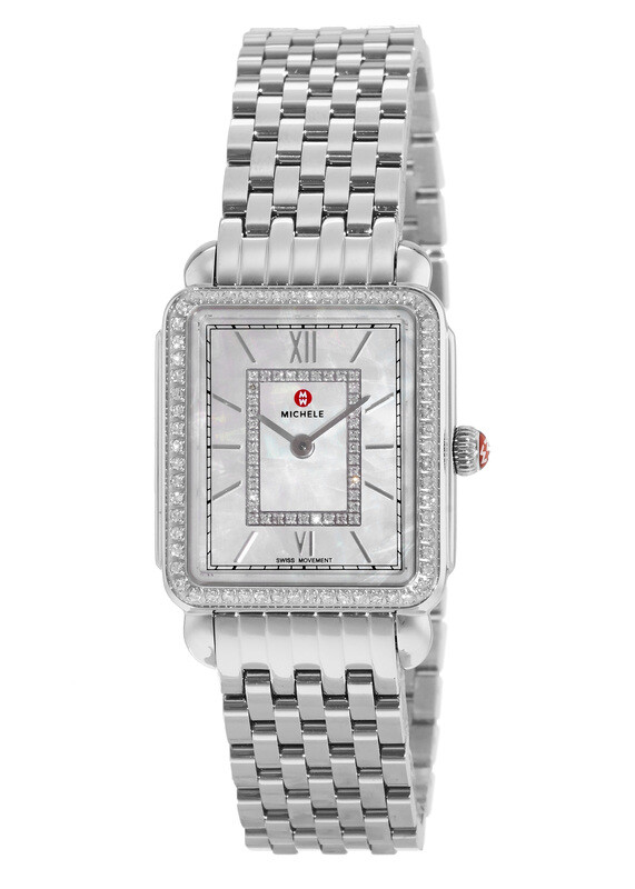 Brand New Michele Deco II Mid-Size Diamond Dial Ladies Watch (MWW06I000001)