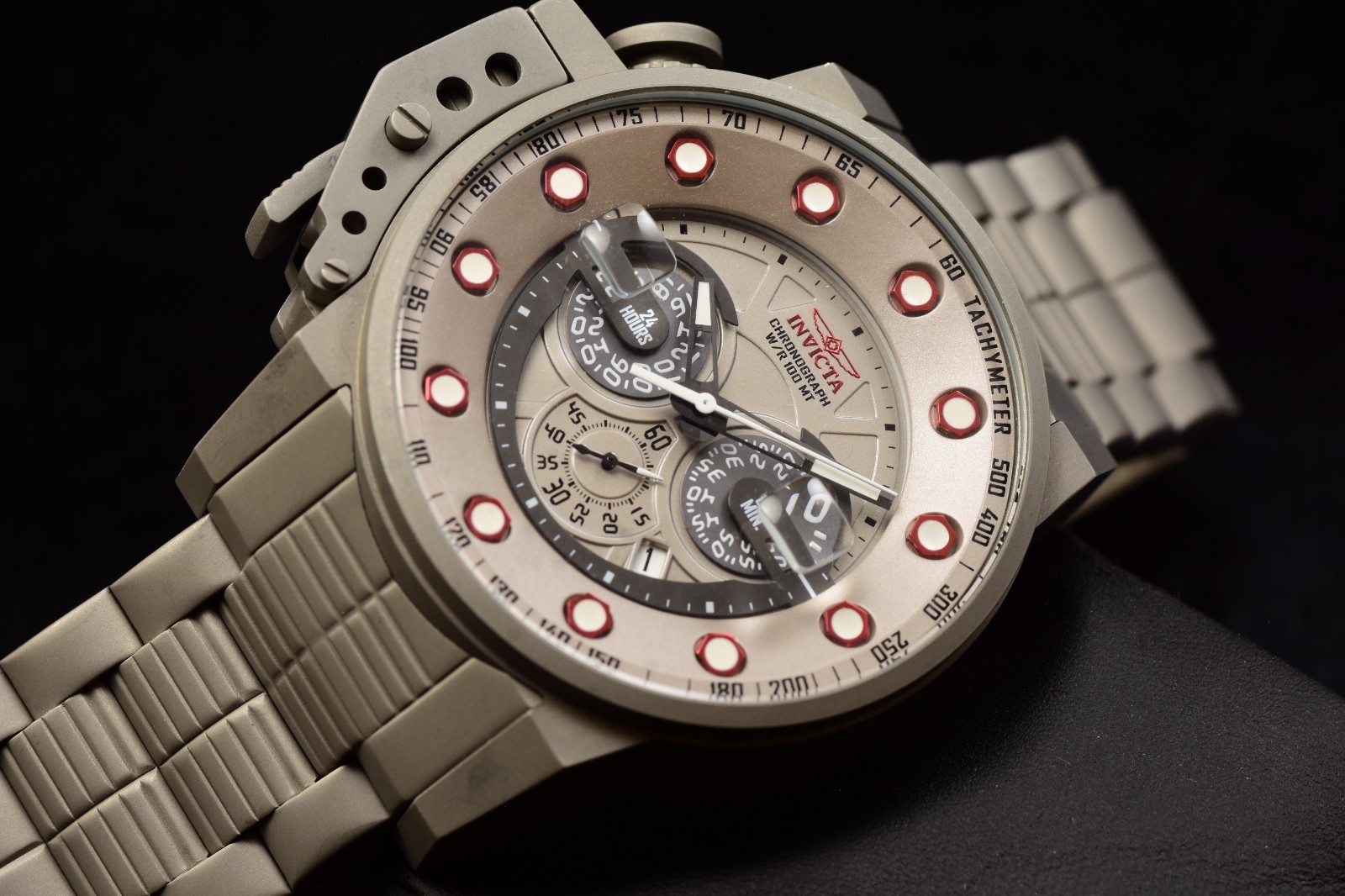 Invicta I-Force Chronograph Quartz Titanium Dial Titanium Tone Men\'s Watch 50mm