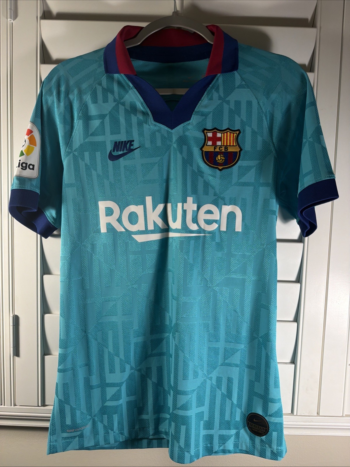 NIKE FC BARCELONA 19/20 THIRD SHIRT JORDI ALBA AUTHENTIC SIZE SMALL