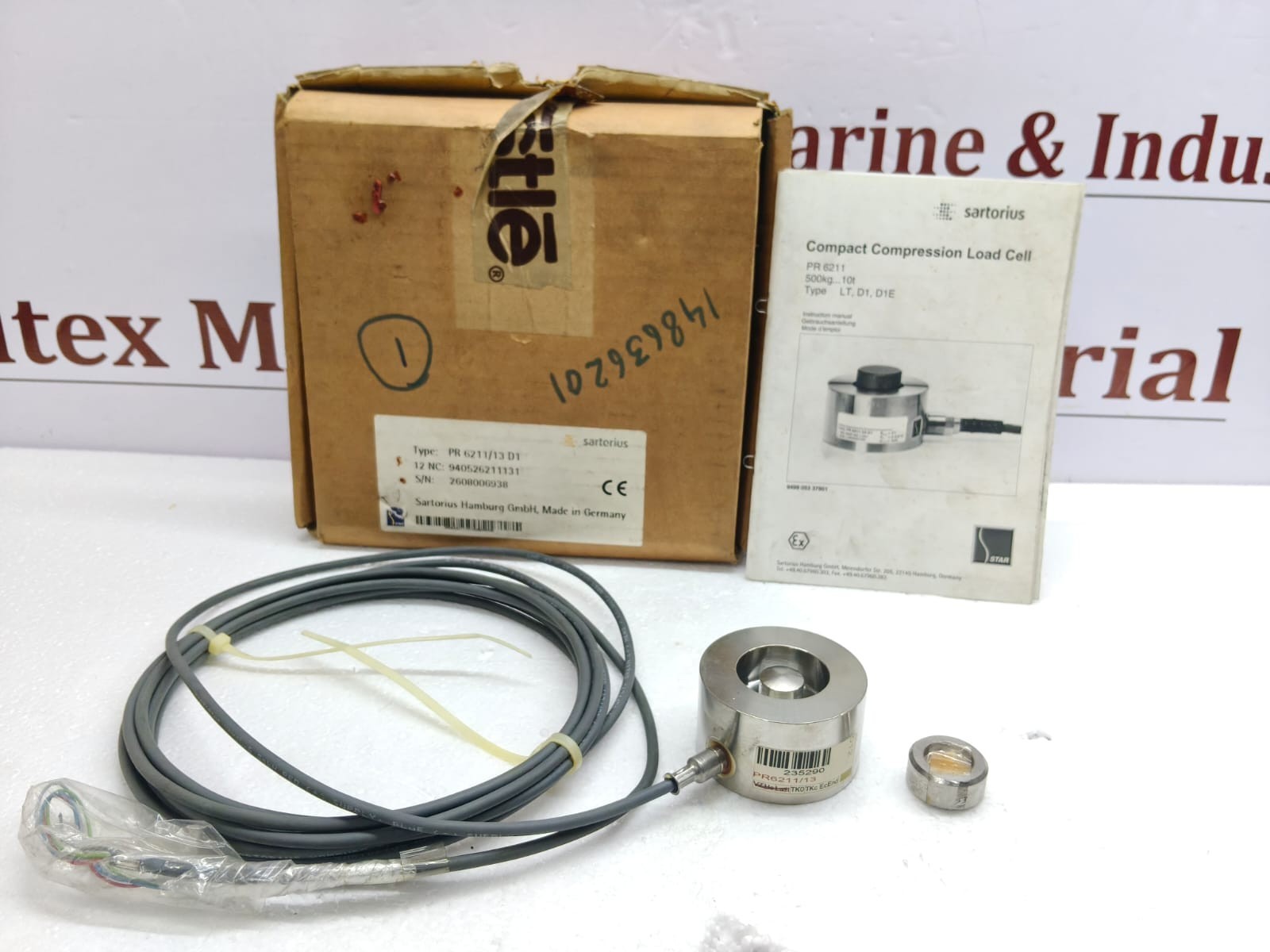Sartorius PR 6211/13 D1 Compact Compression Load Cell Germany Made NEW Sartorius PR 6211/13 D1 Compact Compression Load Cell Germany Made NEW