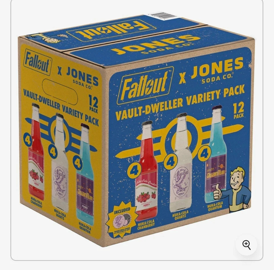 Jones Soda Co. Fallout Vault-Dweller Variety Pack 12-Pack Vault Boy Jones Soda Co. Fallout Vault-Dweller Variety Pack 12-Pack Vault Boy