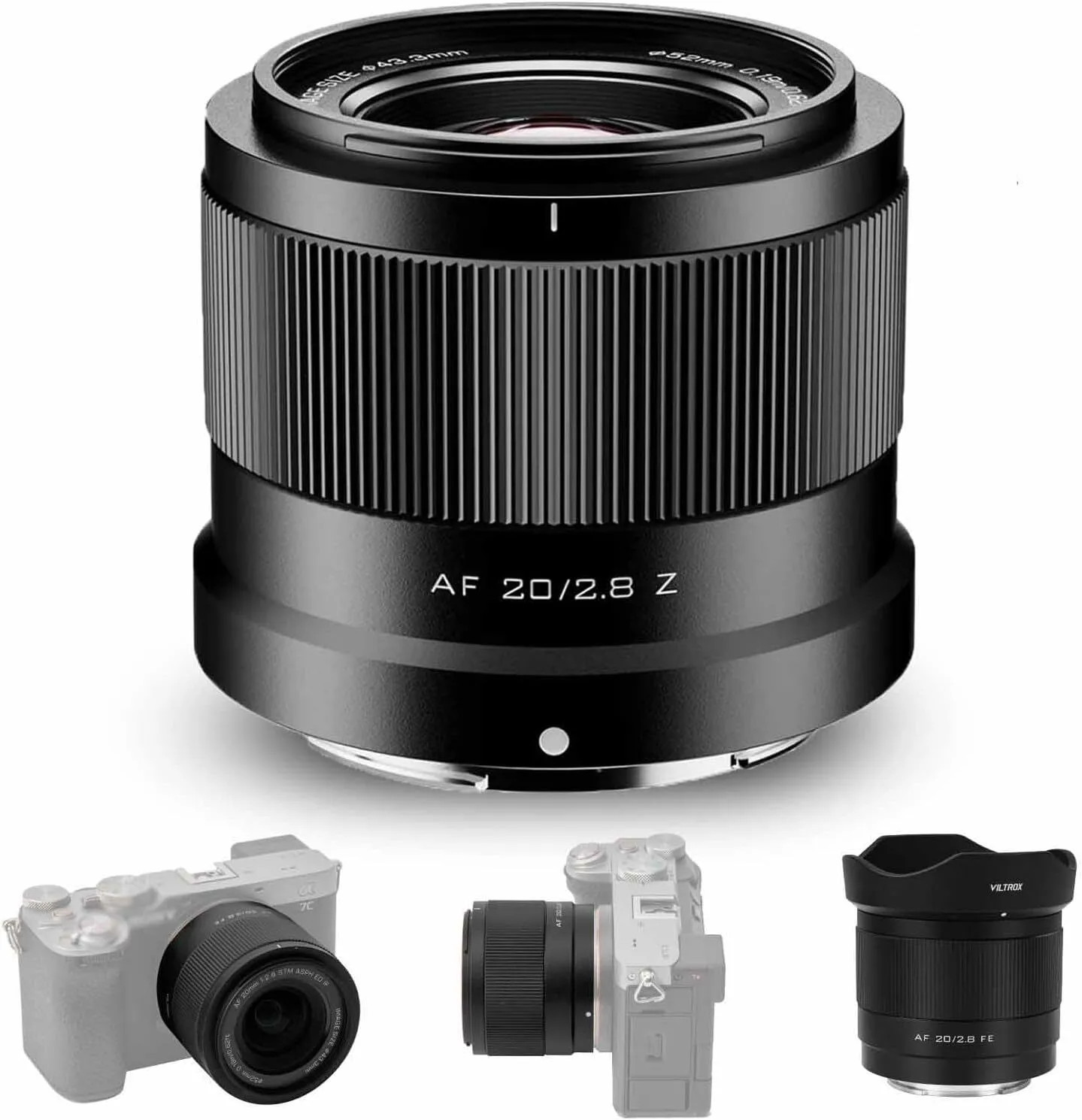 Viltrox 20mm F2.8 Auto Focus Full Frame Wide Angle Lens for Nikon Z-Mount NEW