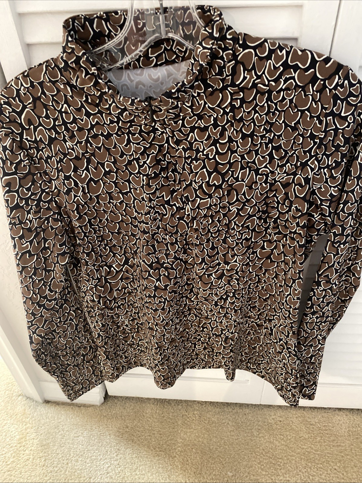 J.McLaughlin Bedford Top Quarter Zip Pullover Multi Color Stunning Colors Medium