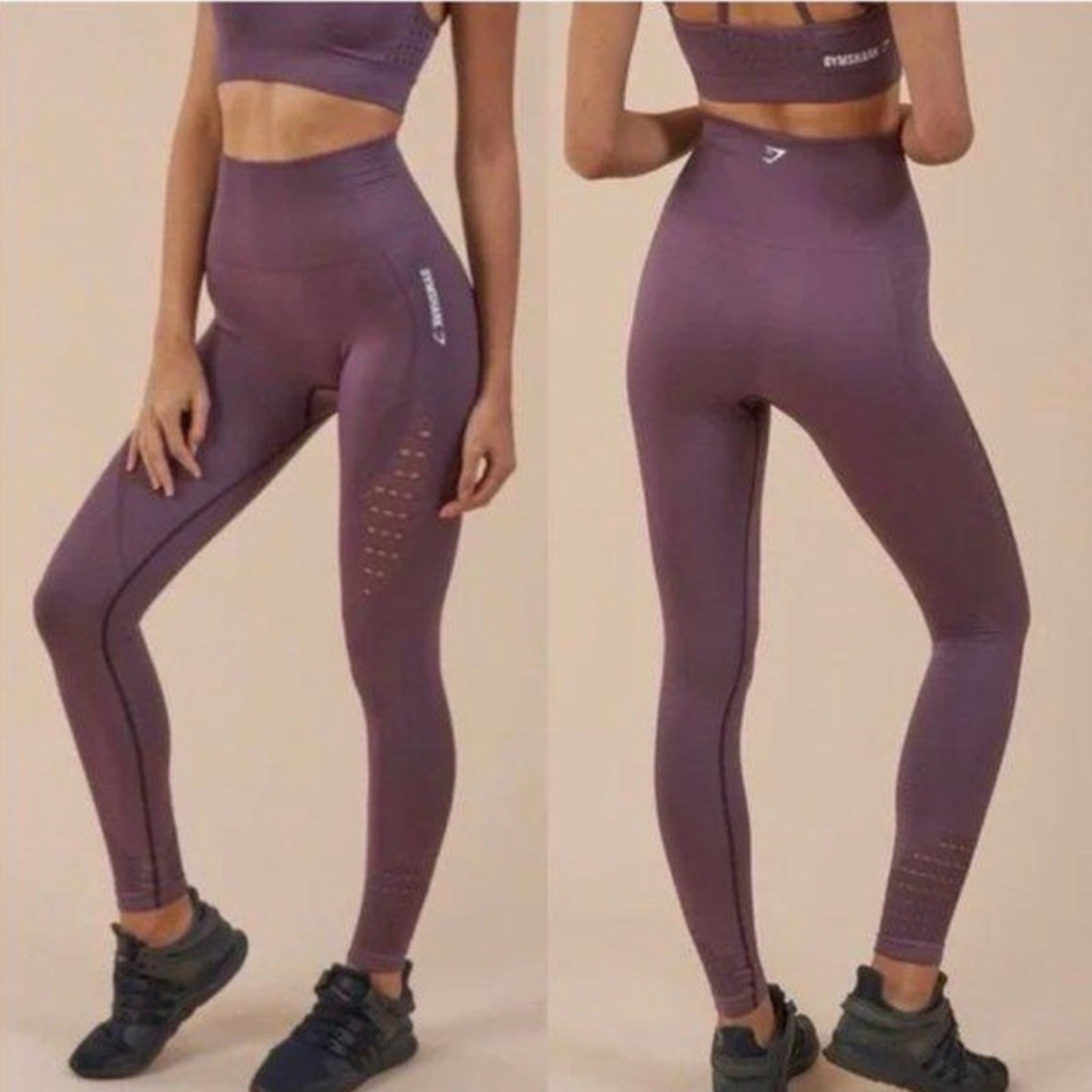Gymshark Energy+ Seamless High-Waisted Leggings – Purple Wash – NWOT