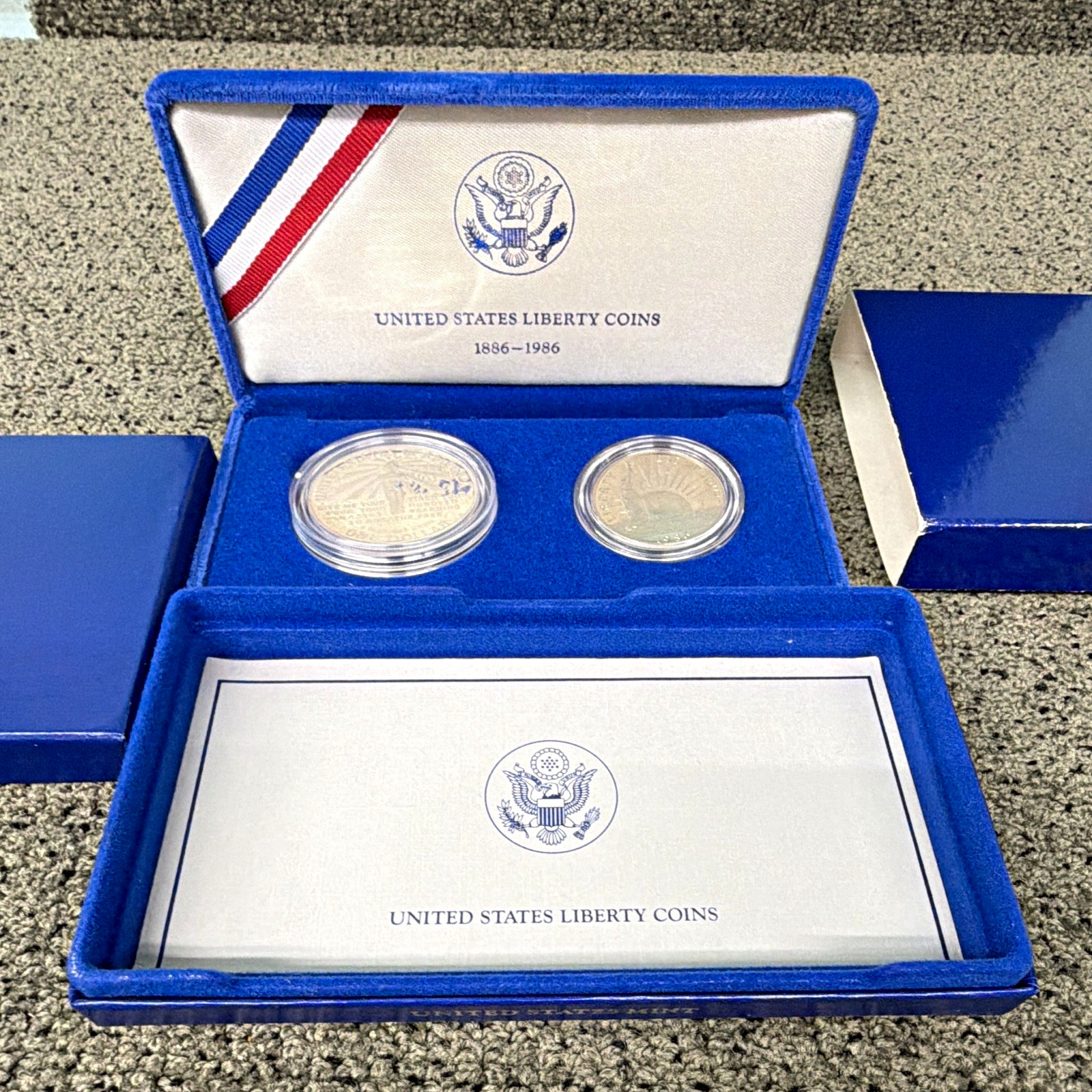 1986-S San Francisco Proof Commemorative $1 & 50C Liberty, Ellis Island Set 1986-S San Francisco Proof Commemorative $1 & 50C Liberty, Ellis Island Set