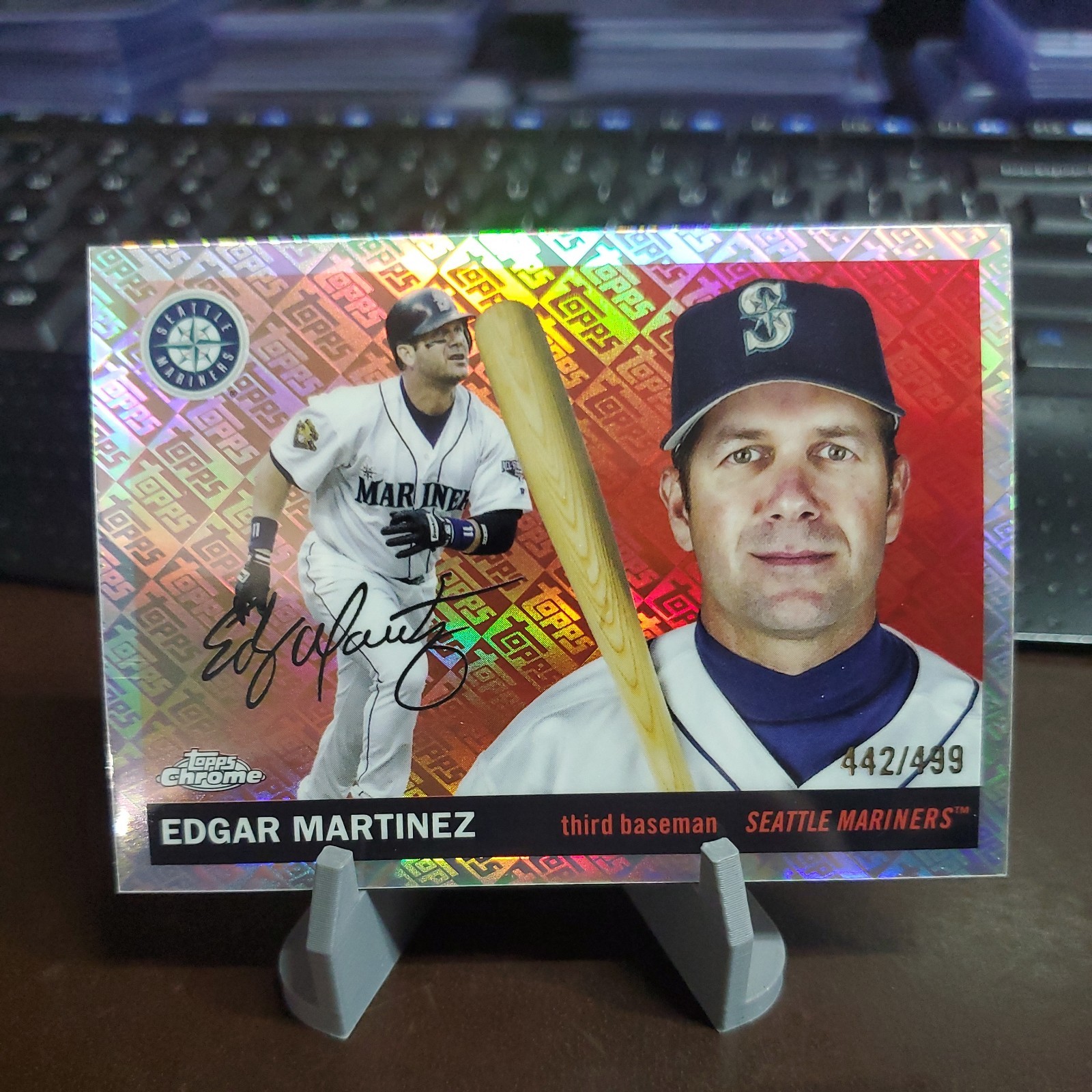 EDGAR MARTINEZ - 2025 Topps Chrome Logo Refractor  /499 - MARINERS