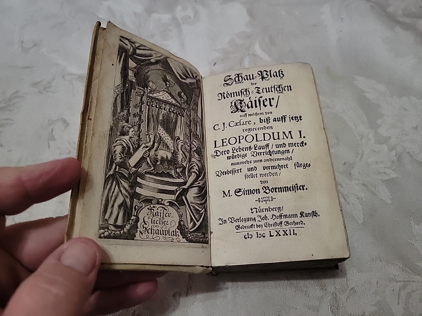Antique Book 1672 History of the Roman-German Emperors Simon Bornmeister ILL. Antique Book 1672 History of the Roman-German Emperors Simon Bornmeister ILL.
