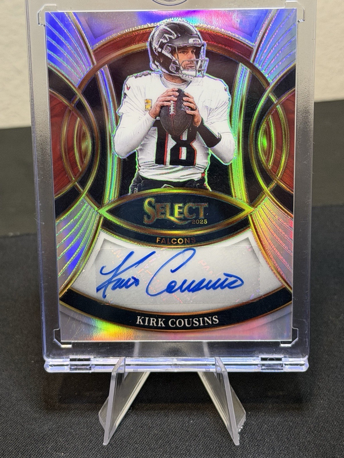 Panini 2025 Select Kirk Cousins Falcons Signatures Prizm Auto #SP-KKC Vikings Panini 2025 Select Kirk Cousins Falcons Signatures Prizm Auto #SP-KKC Vikings