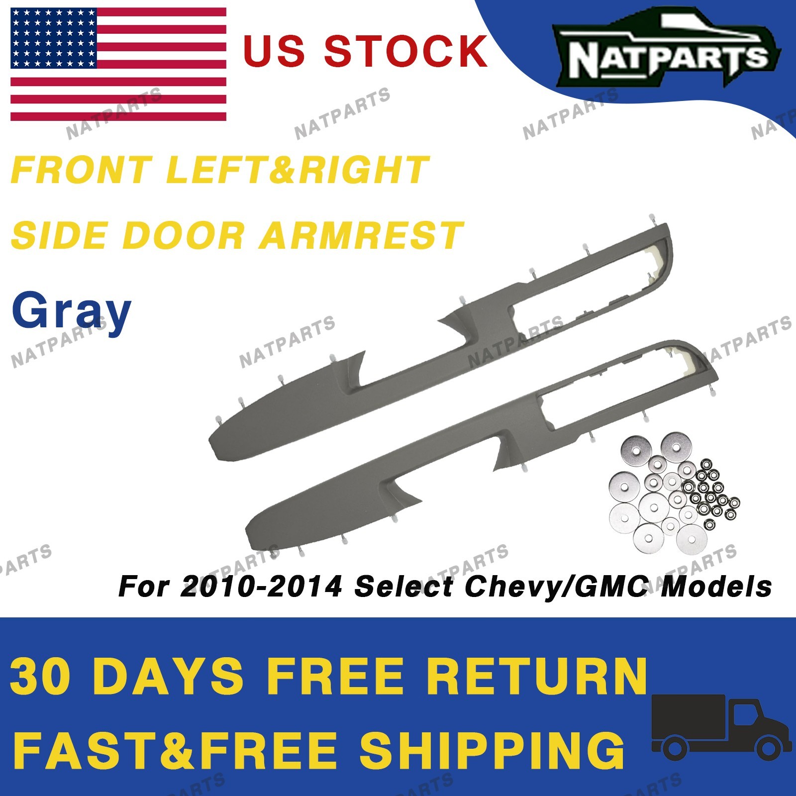 Front Pair Door Armrest Handle for 10-14 Select Chevrolet/GMC Models80994 Front Pair Door Armrest Handle for 10-14 Select Chevrolet/GMC Models80994