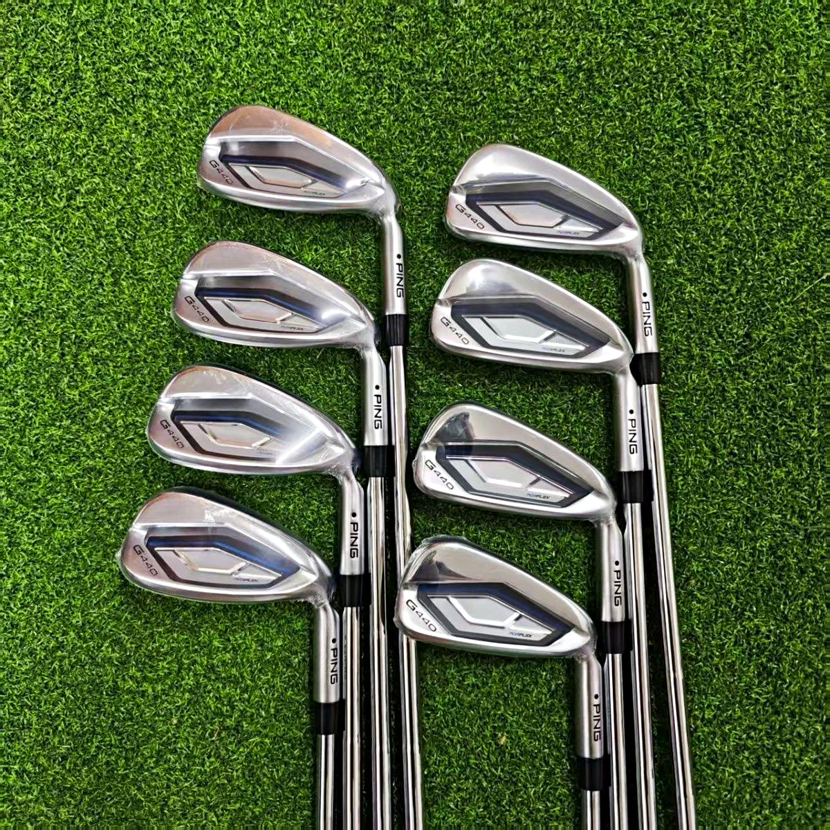 Ping G440 Iron Set 4-9 W U RH Steel Shafts Silver 8 Clubs New