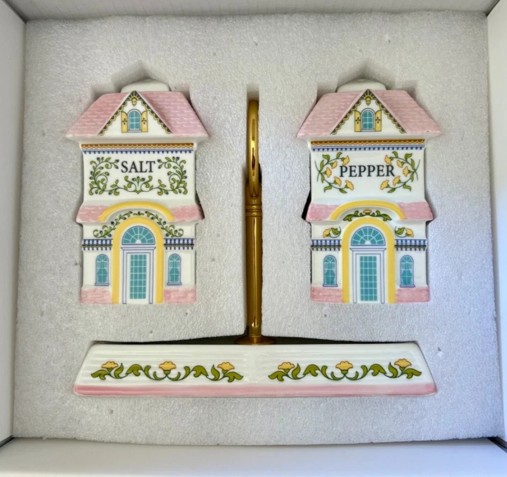 2026 Lenox Spice Village Salt and Pepper Shakers with Tray - NEW - Ready to Ship 2026 Lenox Spice Village Salt and Pepper Shakers with Tray - NEW - Ready to Ship