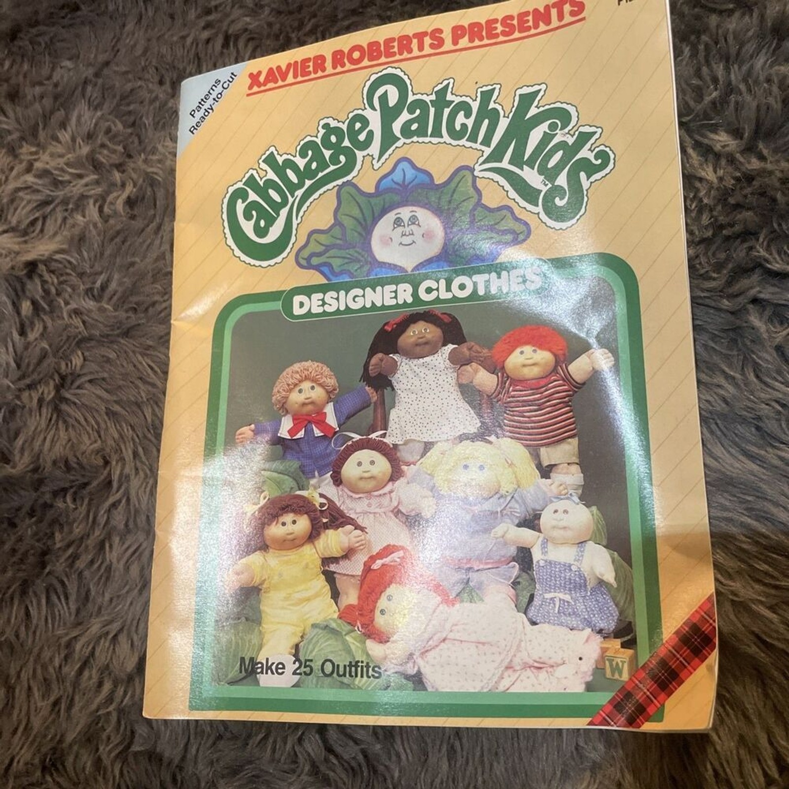 VTG 1984 Cabbage Patch Kids Designer Clothes Pattern Book Xavier Roberts Craft 8