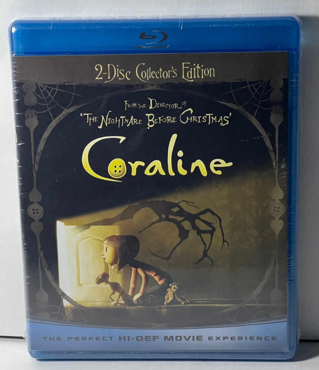 Coraline Blu-ray 2 Disc Collectors Edition With 3D Glasses New Coraline Blu-ray 2 Disc Collectors Edition With 3D Glasses New
