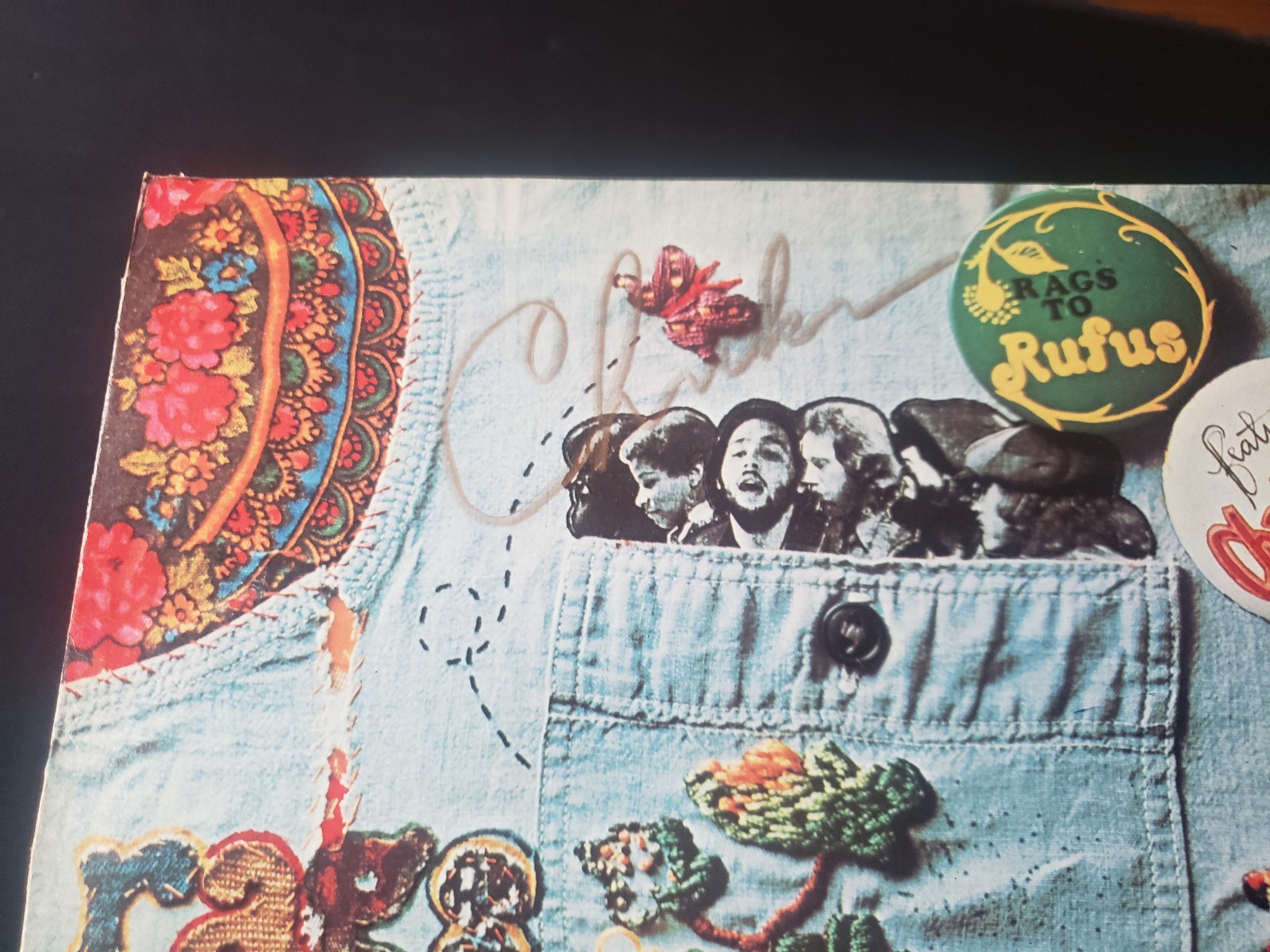 chaka khan hand autographed 1970s vg+ rufus/Chaka Khan – Rags To Rufus LP33