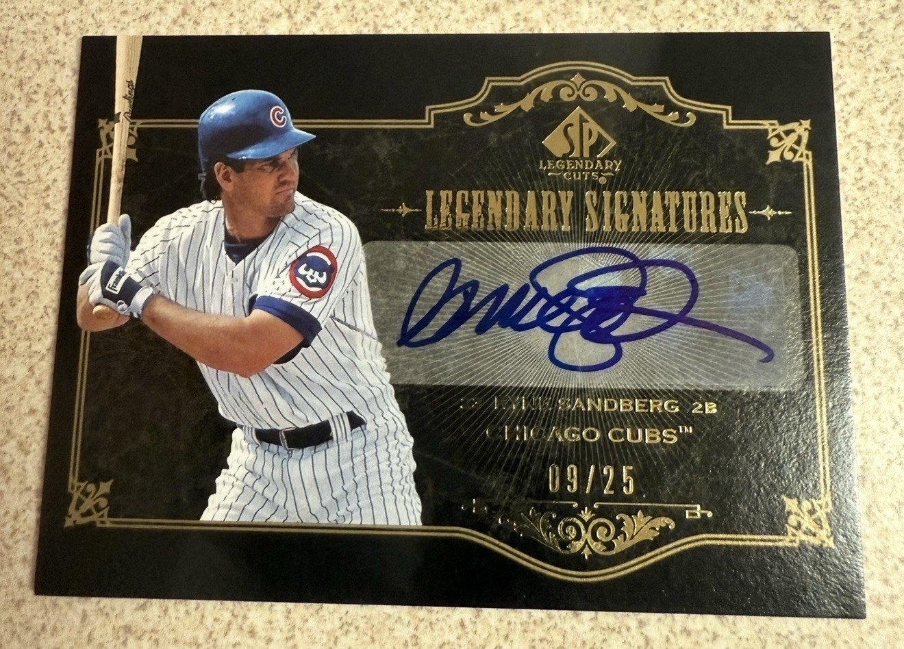 2007 SP Legendary Cuts Legendary Signatures Ryne Sandberg LS-RS3 #09/25 Auto 2007 SP Legendary Cuts Legendary Signatures Ryne Sandberg LS-RS3 #09/25 Auto