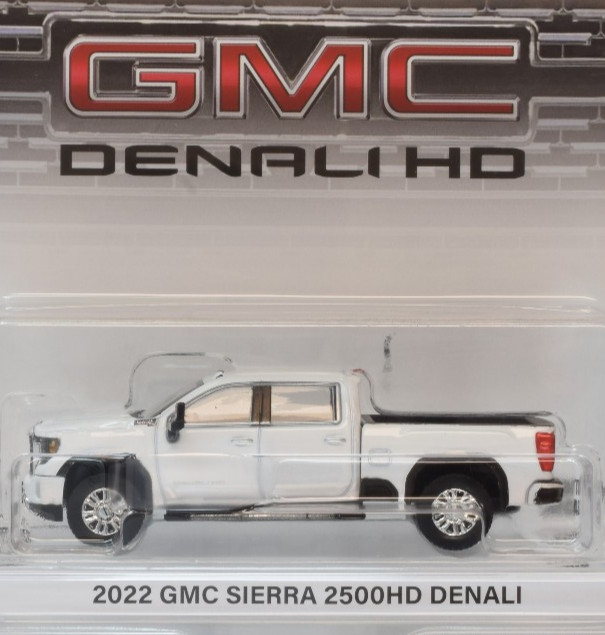 Greenlight x Karson Summit White 2022 GMC Sierra 2500HD Denali 1:64 Car 51703-B Greenlight x Karson Summit White 2022 GMC Sierra 2500HD Denali 1:64 Car 51703-B