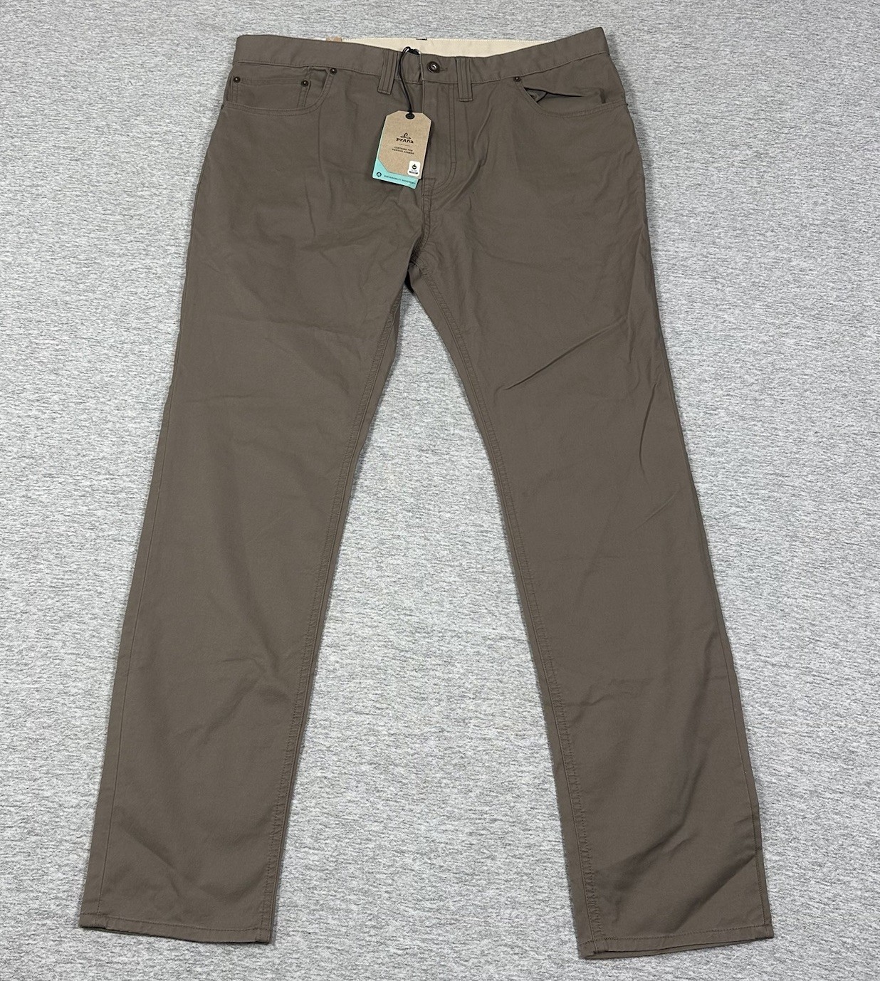 Prana Pants Mens Size 38x32 Brown Ulterior Slim Outdoor Hiking Travel NEW Prana Pants Mens Size 38x32 Brown Ulterior Slim Outdoor Hiking Travel NEW