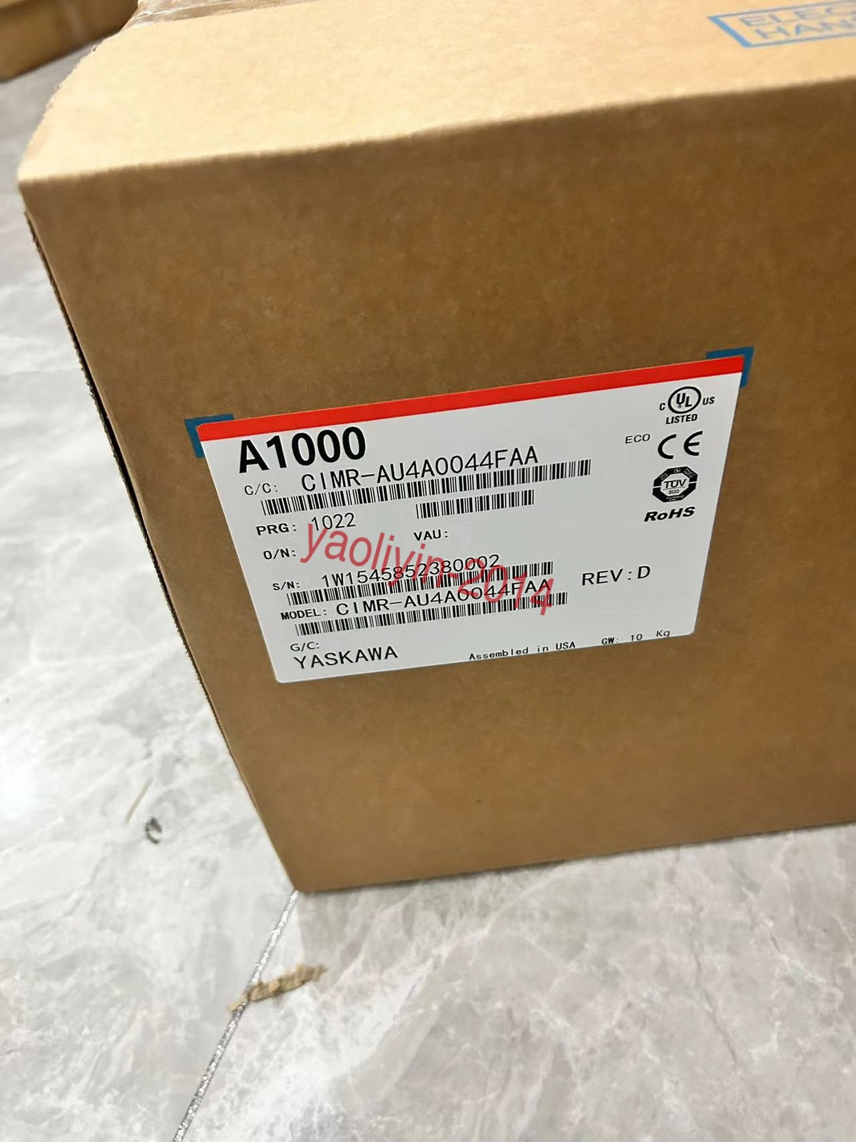 ONE Yaskawa CIMR-AU4A0044FAA Inverter A1000 series