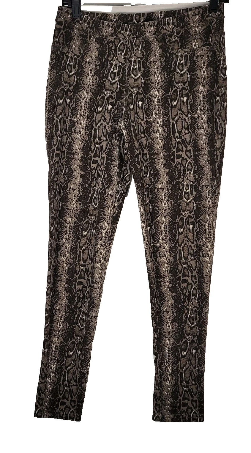 Lildy Printed Jeggings Womens Large Extra Large Brown Snake Print Skinny Pants