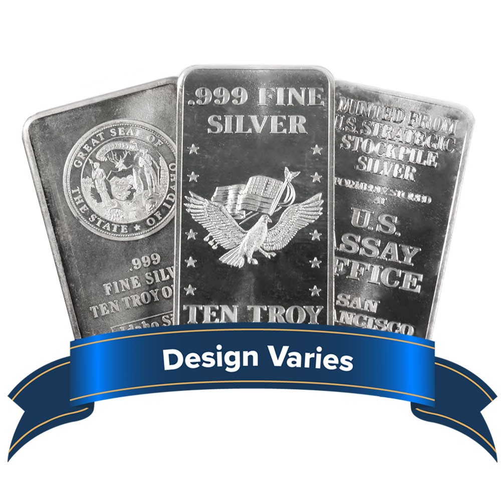 10 Troy oz Hallmarked Silver Bar .999 Fine Secondary Market 10 Troy oz Hallmarked Silver Bar .999 Fine Secondary Market