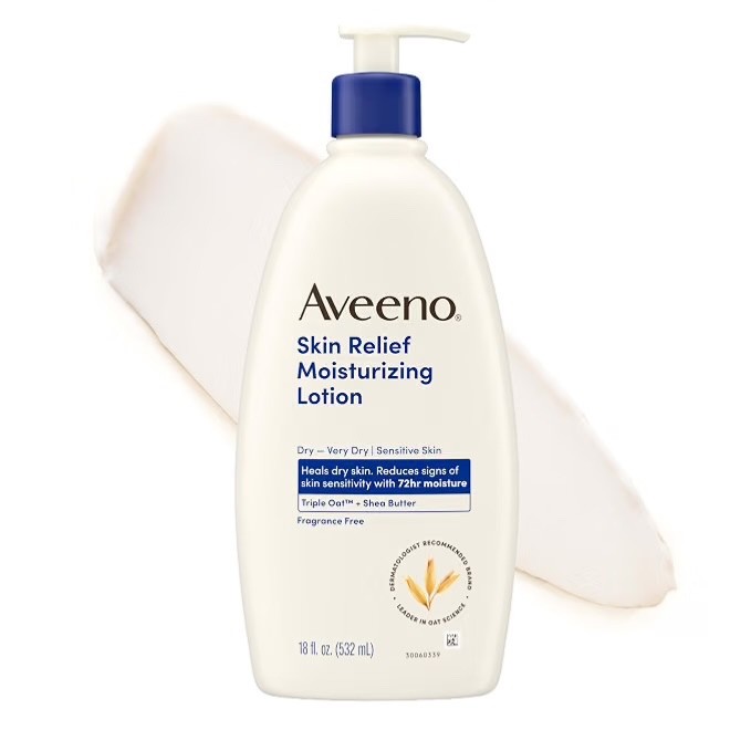 Aveeno Skin Relief Moisturizing Lotion, Fragrance-Free, 18 fl for Dry skin