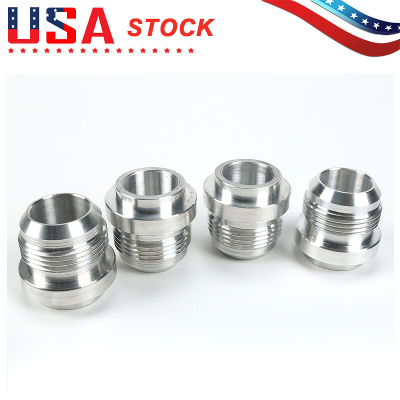 4Pcs An16, 16 An Male Billet 6061t6 Aluminum Weld On Fitting Bung