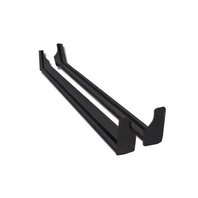 Black Horse Commercial Running Boards  Black fit 1992-2025 Ford E-150 Econoline