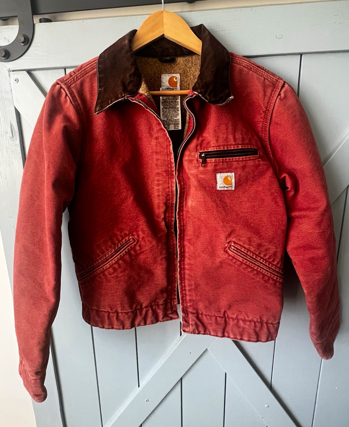 Carhartt Womens Detroit sherpa lined Coat Short Size XS rare Carhartt Womens Detroit sherpa lined Coat Short Size XS rare