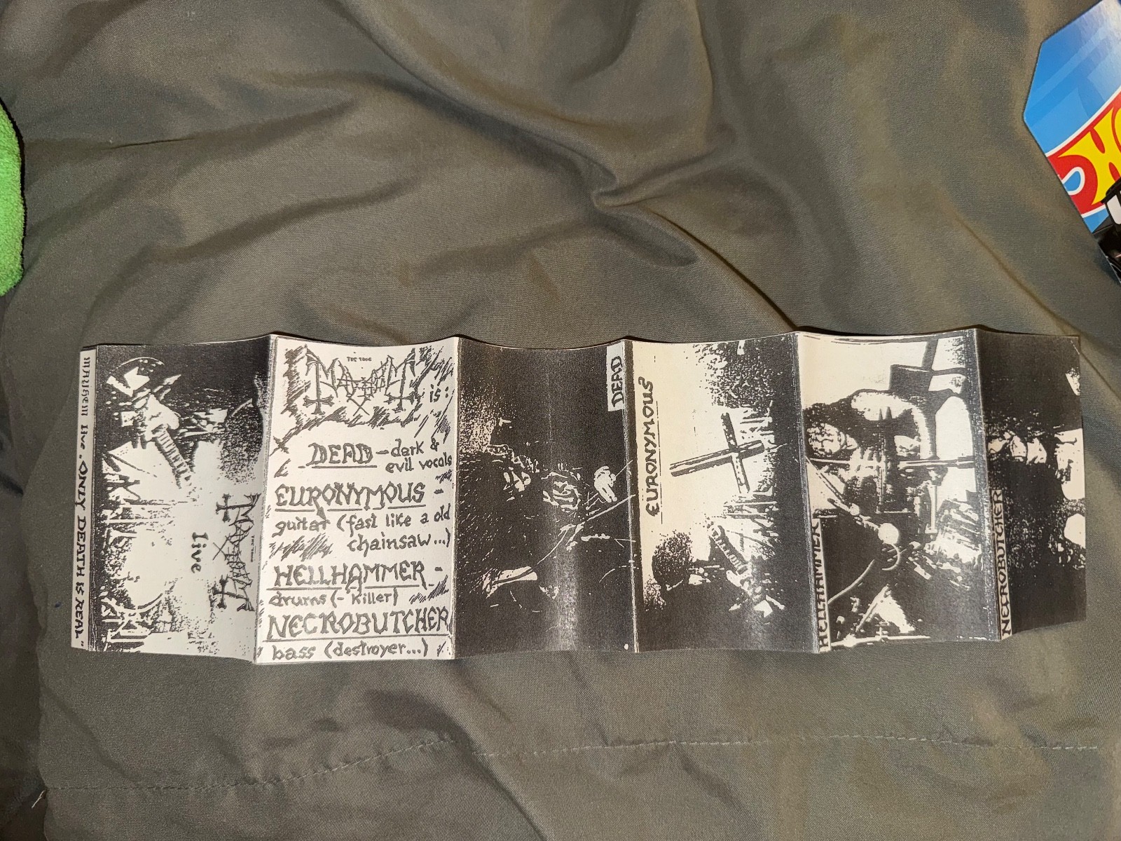 Mayhem - Live - Only Death Is Real AUTHENTIC stamped copy