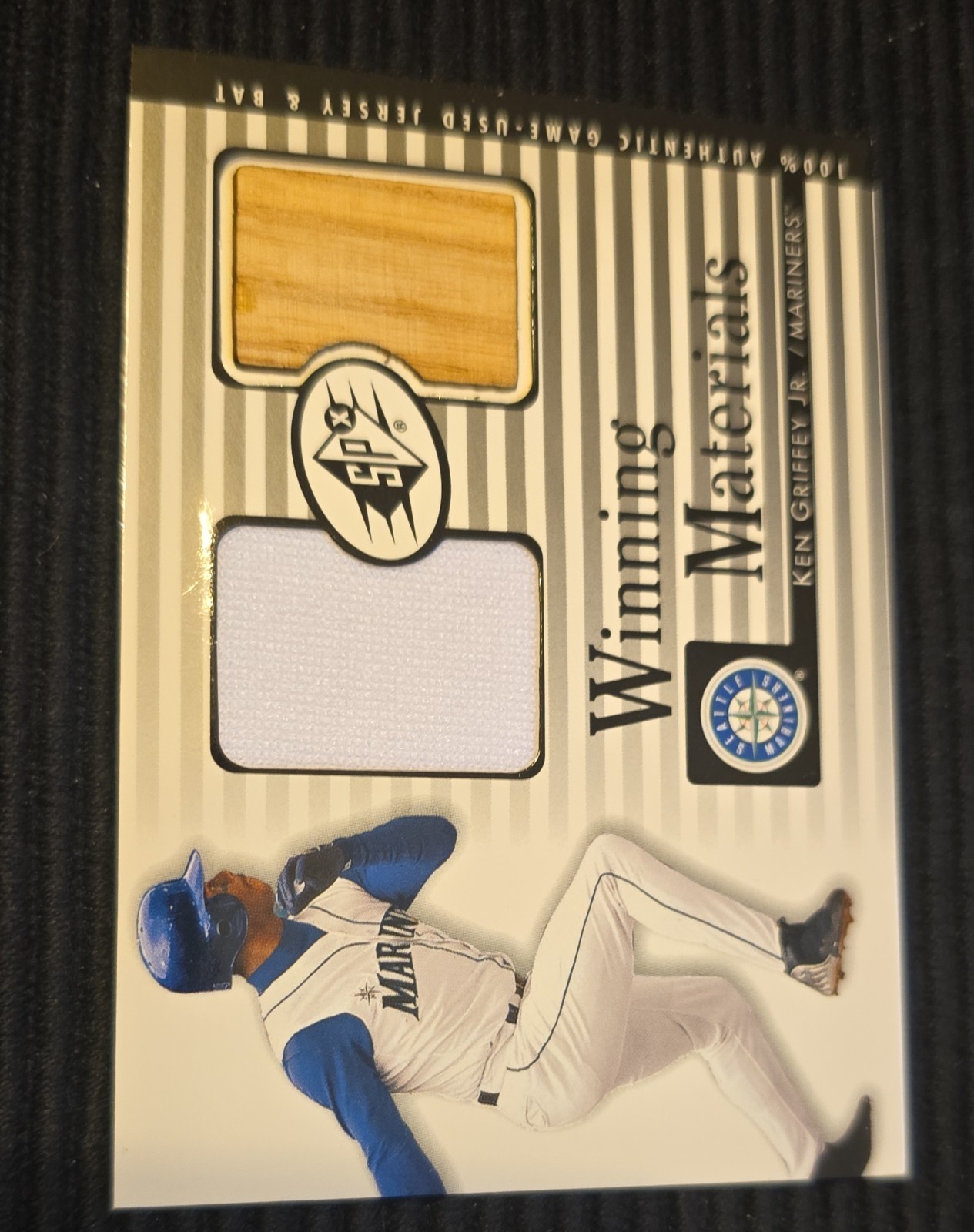 2000 SPx Winning Materials Ken Griffey Jr WMKG Game-Used Jersey & BAT NICE HoT🔥