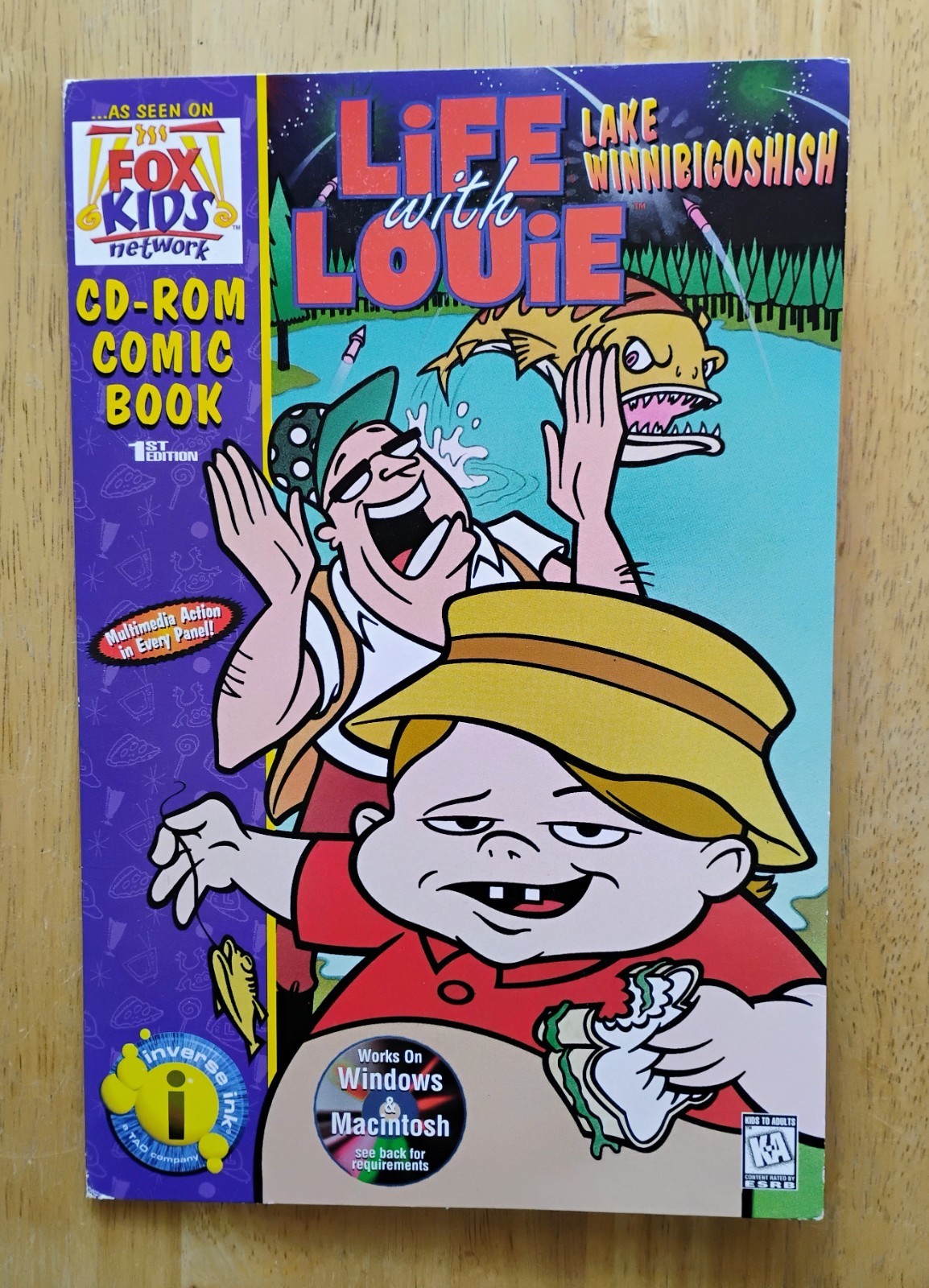 Life With Louie CD-Rom comic book - 1996 - Louie Anderson